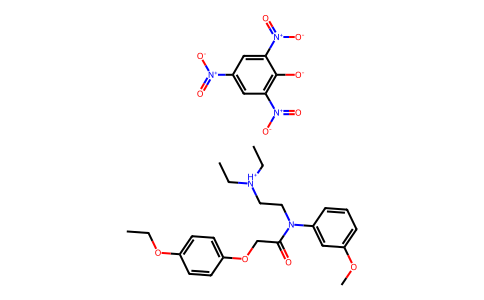 m-Acetanisidide, N-(2-(diethylamino)ethyl)-2-(p-ethoxyphenoxy)-, monopicrate 27471-65-4